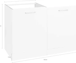 KOCHSTATION Spülenschrank »KS-Visby« Breite 60 cm, inkl. Tür/Sockel für Geschirrspüler
