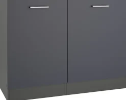 KOCHSTATION Spülenschrank »KS-Milan« Spülzentrum 110 cm, matte oder hochglänzende Fronten