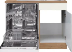 KOCHSTATION Spülenschrank »KS-Wien« Breite 110 cm, inkl. Möbelfront für teilintegrierbaren Geschirrspüler