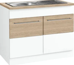KOCHSTATION Spülenschrank »KS-Trient« 100 cm breit, inkl. Einbauspüle