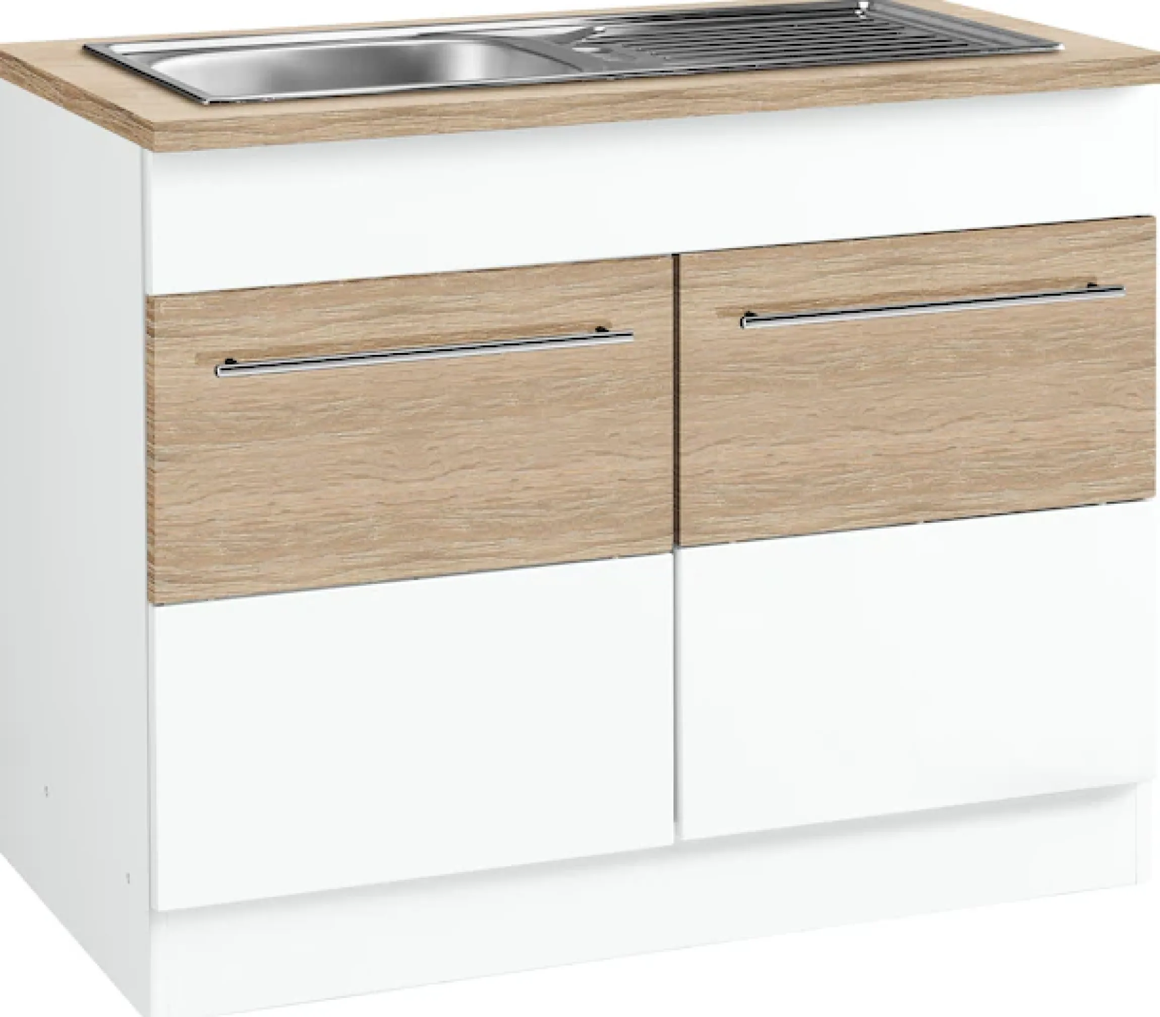 KOCHSTATION Spülenschrank »KS-Trient« 100 cm breit, inkl. Einbauspüle