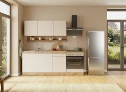 KOCHSTATION Spülenschrank »KS-Virginia,neu in verbesserter Ausführung« Stauraum, Softclose, ohne Armatur,Breite 110 cm, inklusive Einbauspüle, Soft-Close