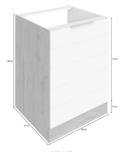 KOCHSTATION Spülenschrank »KS-Luhe« 60 cm breit