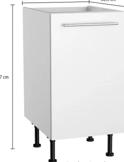 KOCHSTATION Spülenschrank »KS-Bern2« Breite 45 cm, 1 Tür