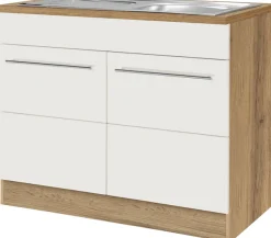 KOCHSTATION Spülenschrank »KS-Wien« Breite 100 cm, inkl. Einbauspüle
