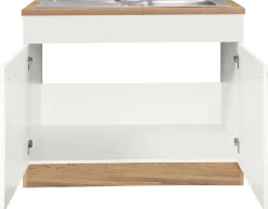 KOCHSTATION Spülenschrank »KS-Wien« Breite 100 cm, inkl. Einbauspüle