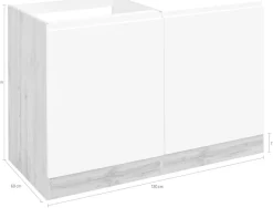 KOCHSTATION Spülenschrank »KS-Bruneck« ><noscript><img data-lazyloaded=