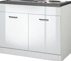 KOCHSTATION Spülenschrank »KS-Trier« Breite 100 cm, inklusive Einbauspüle