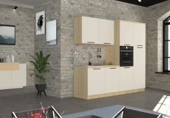 KOCHSTATION Spülenschrank »Luna, Unterschrank für Spüle, Küchenspülenschrank, Made inItaly« B/T/H: 120×60×85 cm, inklusive Einbauspüle und Siphon
