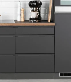 KOCHSTATION Umbauschrank »KS-Bruneck« Kochfeldumbauschrank >>Bruneck<< 60 cm breit, hochwertige MDF-Fronten