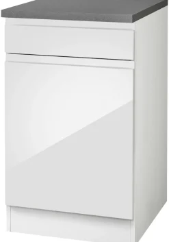 KOCHSTATION Unterschrank »KS-Virginia,neu in verbesserter Ausführung« Stauraum, Softclose, mit CPL-Arbeitsplatte,Breite 50 cm, 1 Tür, 1 Schubkasten, Soft-Close-Funktion