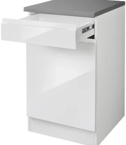 KOCHSTATION Unterschrank »KS-Virginia,neu in verbesserter Ausführung« Stauraum, Softclose, mit CPL-Arbeitsplatte,Breite 50 cm, 1 Tür, 1 Schubkasten, Soft-Close-Funktion
