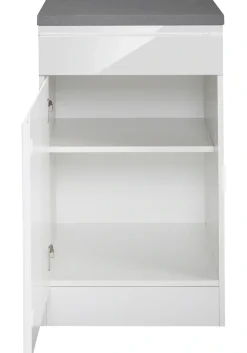 KOCHSTATION Unterschrank »KS-Virginia,neu in verbesserter Ausführung« Stauraum, Softclose, mit CPL-Arbeitsplatte,Breite 50 cm, 1 Tür, 1 Schubkasten, Soft-Close-Funktion