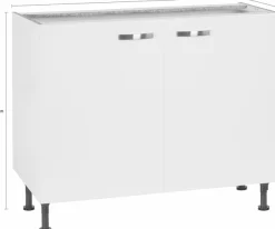 KOCHSTATION Unterschrank »KS-Cara« Breite 100 cm