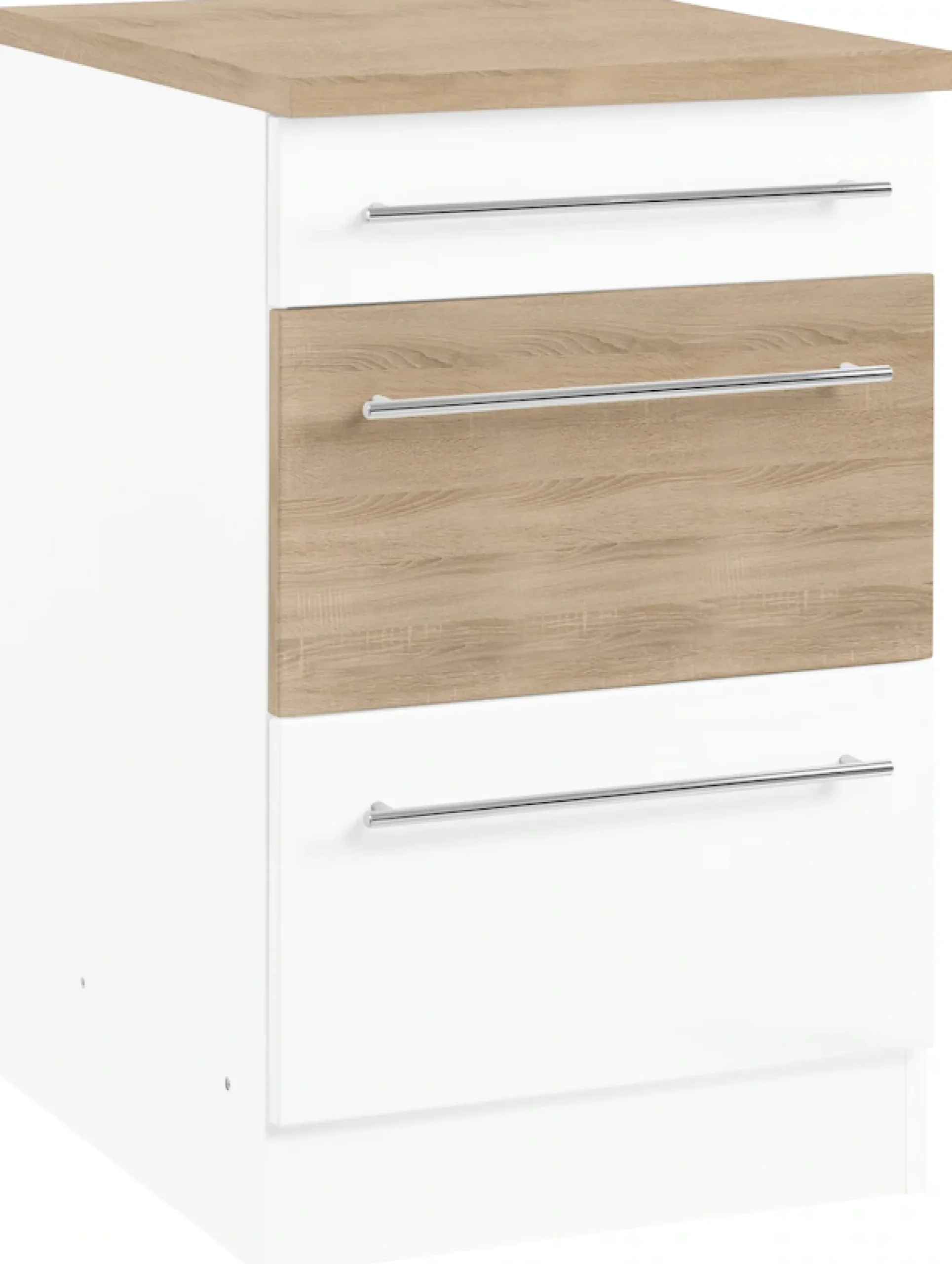 KOCHSTATION Unterschrank »KS-Trient« 50 cm breit, mit 2 großen Auszügen