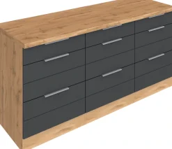 KOCHSTATION Unterschrank »KS-Luhe« 180 cm breit, für viel Stauraum, MDF-Fronten mit waagerechter Lisene