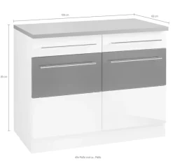 KOCHSTATION Unterschrank »KS-Trient« 100 cm breit