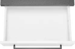 KOCHSTATION Unterschrank »KS-Tulsa« 50 cm breit, 1 Tür, 1 Schubkasten, schwarzer Metallgriff, MDF Front