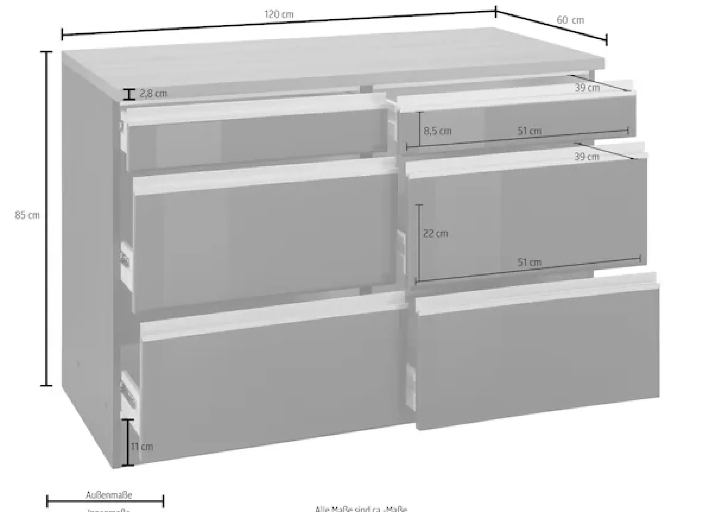 KOCHSTATION Unterschrank »KS-Ohio« Breite 120 cm
