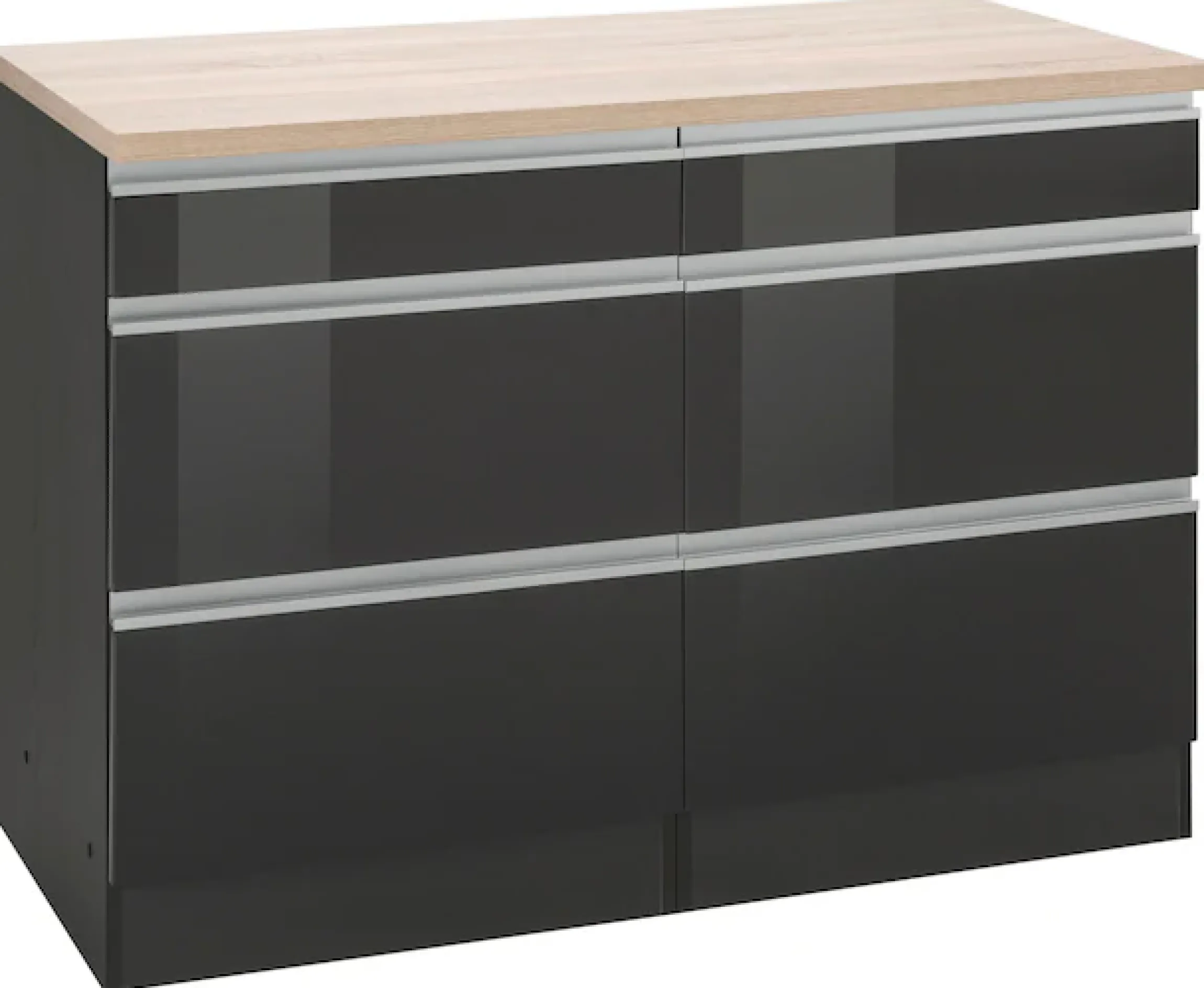KOCHSTATION Unterschrank »KS-Ohio« Breite 120 cm