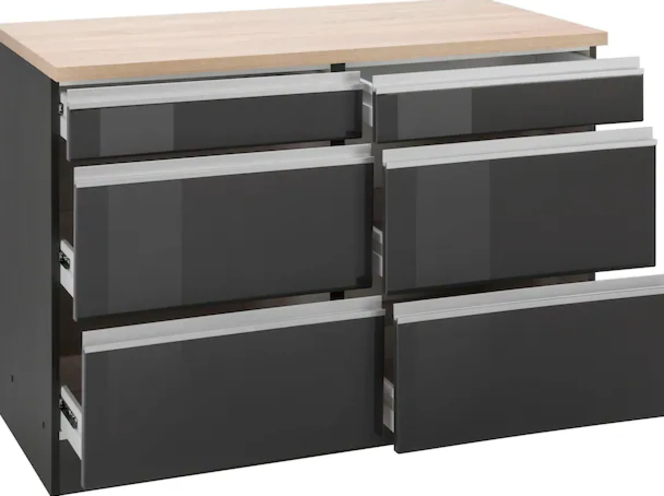 KOCHSTATION Unterschrank »KS-Ohio« Breite 120 cm