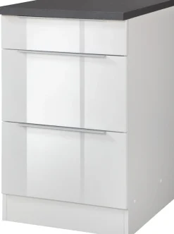 KOCHSTATION Unterschrank »KS-Brindisi« 50 cm breit, inklusive 2 großer Auszüge
