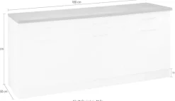 KOCHSTATION Unterschrank »KS-Kehl« Breite 180 cm