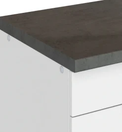 KOCHSTATION Unterschrank »KS-Luhe« 180 cm breit, für viel Stauraum, MDF-Fronten mit waagerechter Lisene