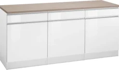 KOCHSTATION Unterschrank »KS-Ohio« Breite 180 cm