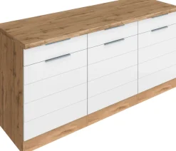 KOCHSTATION Unterschrank »KS-Luhe« 180 cm breit, für viel Stauraum, MDF-Fronten mit waagerechter Lisene