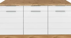 KOCHSTATION Unterschrank »KS-Luhe« 180 cm breit, für viel Stauraum, MDF-Fronten mit waagerechter Lisene