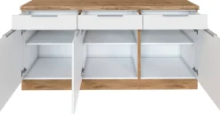 KOCHSTATION Unterschrank »KS-Luhe« 180 cm breit, für viel Stauraum, MDF-Fronten mit waagerechter Lisene