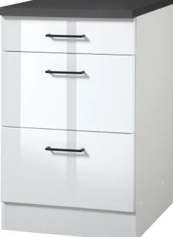 KOCHSTATION Unterschrank »KS-Trier« Breite 50 cm, mit 2 Auszügen und 1 Schublade