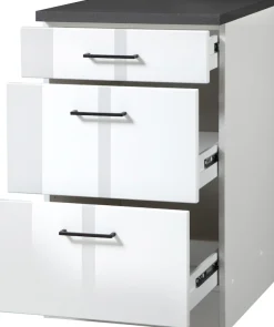 KOCHSTATION Unterschrank »KS-Trier« Breite 50 cm, mit 2 Auszügen und 1 Schublade