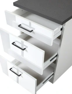 KOCHSTATION Unterschrank »KS-Trier« Breite 50 cm, mit 2 Auszügen und 1 Schublade