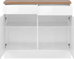 KOCHSTATION Unterschrank »KS-Virginia,neu in verbesserter Ausführung« Stauraum, Softclose, mit CPL-Arbeitsplatte,Breite 100 cm, 2 Türen, Soft-Close-Funktion