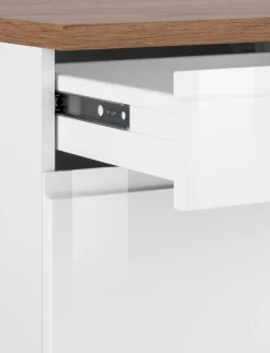 KOCHSTATION Unterschrank »KS-Virginia,neu in verbesserter Ausführung« Stauraum, Softclose, mit CPL-Arbeitsplatte,Breite 100 cm, 2 Türen, Soft-Close-Funktion