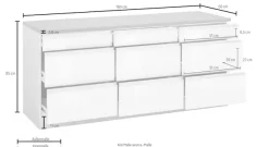 KOCHSTATION Unterschrank »KS-Ohio« Breite 180 cm