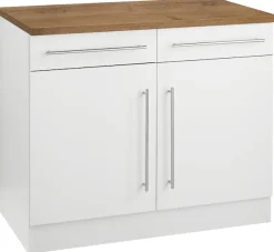 KOCHSTATION Unterschrank »KS-Samos« 100 cm breit
