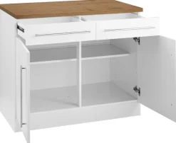 KOCHSTATION Unterschrank »KS-Samos« 100 cm breit