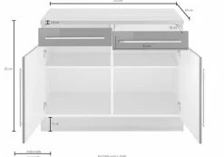 KOCHSTATION Unterschrank »KS-Samos« 100 cm breit