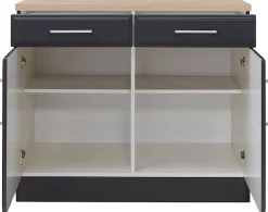 KOCHSTATION Unterschrank »KS-Stockholm« hochwertige MDF-Fronten