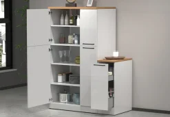 KOCHSTATION Vorratsschrank »KS-Sole,Hauswirtschaftsschrank,Stauschrank,Küchenschrank« Breite/Höhe 60/165 cm, 5 Fächer