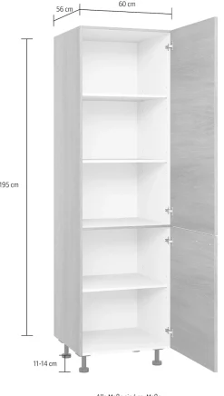 KOCHSTATION Vorratsschrank »KS-Trea SV60-195« Höhe 195 cm, Breite 60 cm
