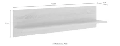 KOCHSTATION Wandboard »KS-Samos« 100 cm breit