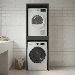 KOCHSTATION Waschmaschinenumbauschrank »KS-Linda« Breite 67 cm, 25mm starke Wände, ausziehbare Ablage
