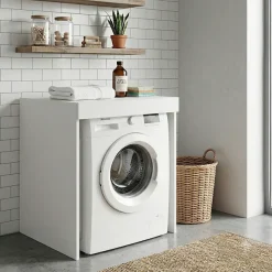 KOCHSTATION Waschmaschinenumbauschrank »KS-Linda« mit ausziehbarer Ablagefläche, 25mm starke Wände