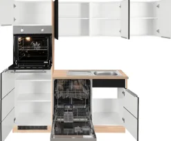 KOCHSTATION Winkelküche »KS-Brindisi« Stellbreite 230/170 cm, wahlweise mit E-Geräten, mit MDF-Fronten