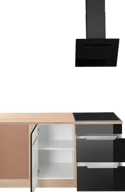 KOCHSTATION Winkelküche »KS-Brindisi« Stellbreite 230/170 cm, wahlweise mit E-Geräten, mit MDF-Fronten