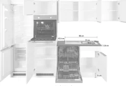 KOCHSTATION Winkelküche »KS-Brindisi Stellbreite 290/170 cm« wahlweise mit E-Geräten und Induktion, mit MDF-Fronten